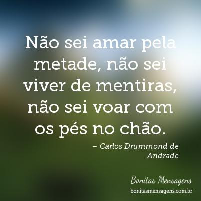 Frases De Amor Carlos Drummond De Andrade Mensagens Poemas