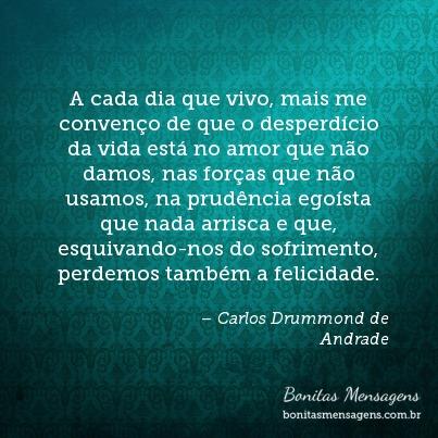 Frases De Amor Carlos Drummond De Andrade Sofrimento E Tristeza